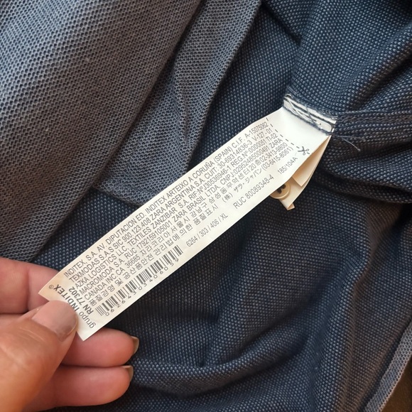 Zara Men's Slate Blue Button Down Shirt - Picture 6 of 6